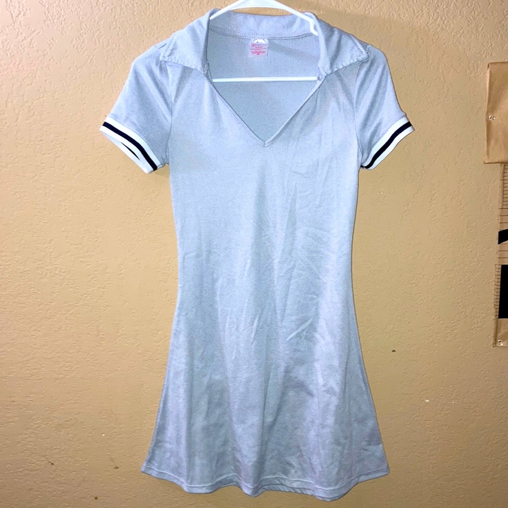 Grey Sporty Slim Dress
